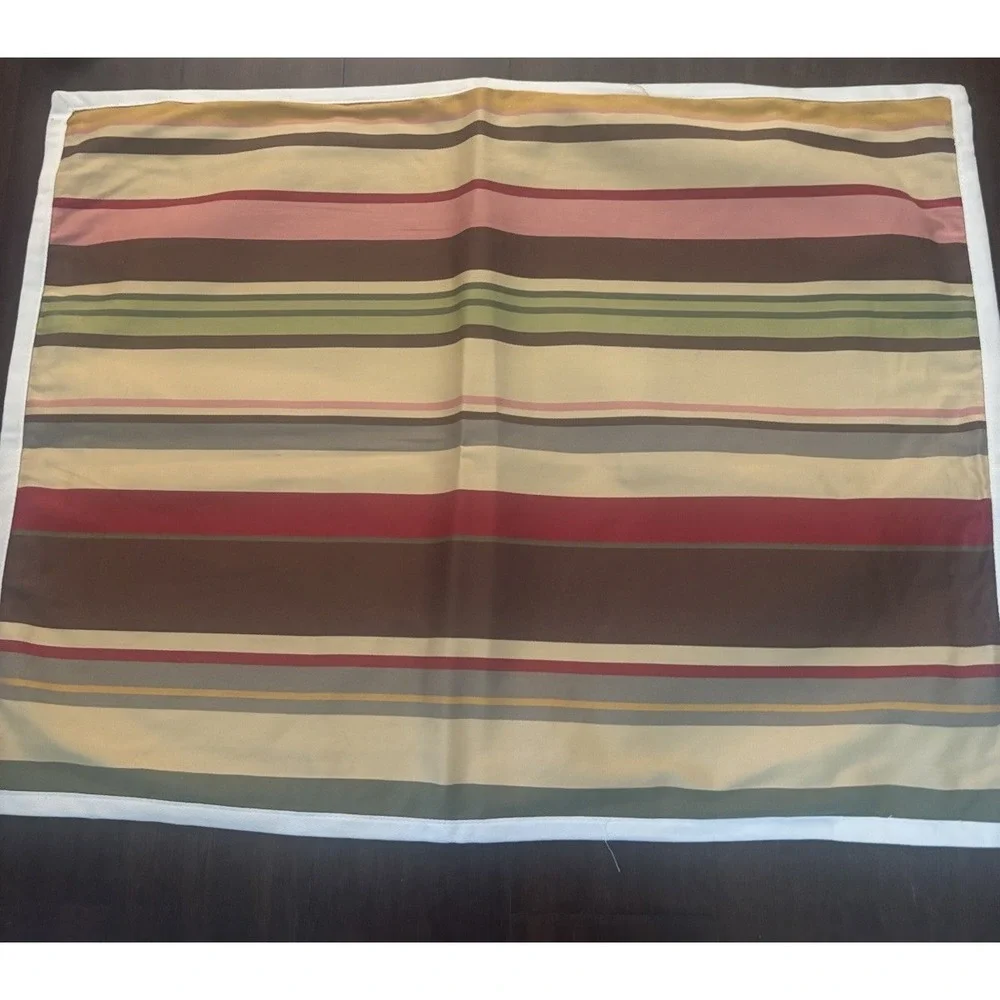 Pottery Barn Duncan Stripe Standard Pillow Sham Brown Yellow Red Green Southwest